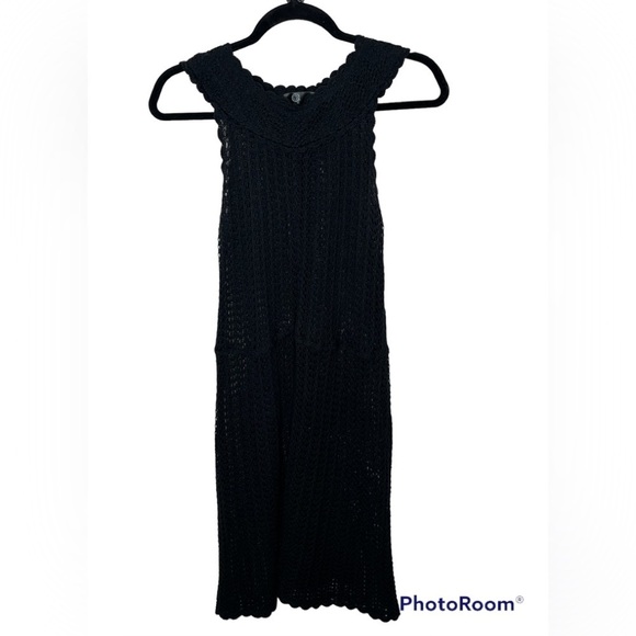 Cassette Black Sweater Dress Sz Large - Picture 1 of 8